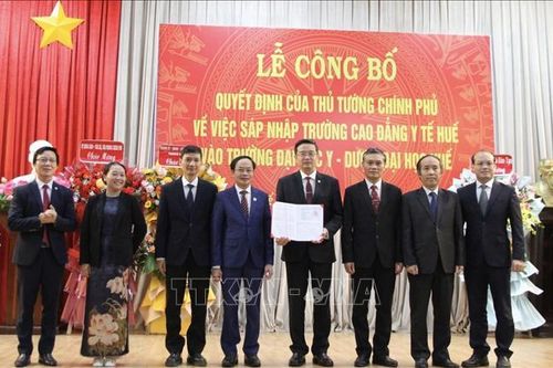Sáp nhập Trường Cao đẳng Y tế Huế vào Trường Đại học Y - Dược, Đại học Huế