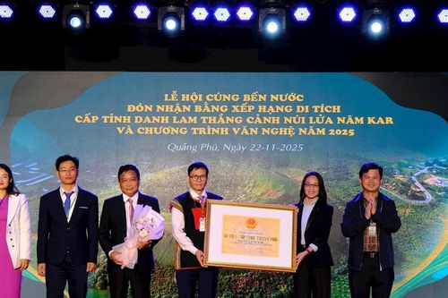 Núi lửa Nâm Kar được công nhận di tích danh lam thắng cảnh cấp tỉnh