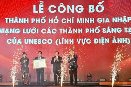 TPHCM đón nhận danh hiệu 'Thành phố sáng tạo toàn cầu về điện ảnh' từ UNESCO