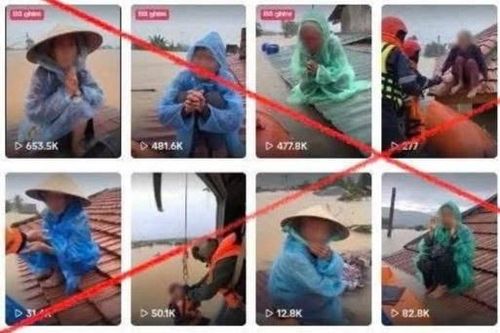 Rộ clip AI ngụy tạo cảnh mưa lũ