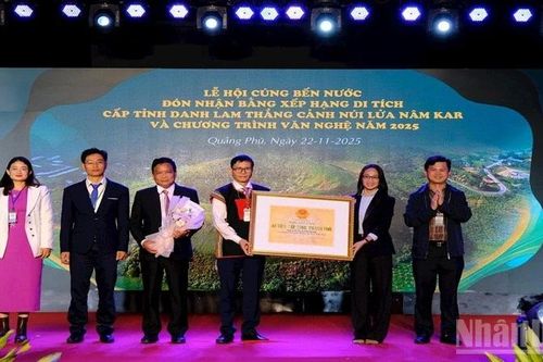 Công nhận di tích cấp tỉnh Núi lửa Nâm Kar