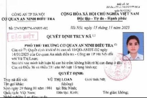 Công an Hà Nội truy nã đối tượng tổ chức cho người khác trốn đi nước ngoài