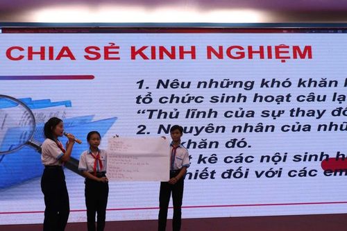 Nâng cao năng lực hoạt động Câu lạc bộ 'Thủ lĩnh của sự thay đổi'