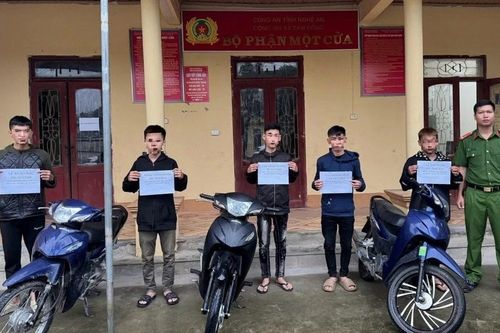 Khởi tố 7 đối tượng trộm cắp hàng loạt xe máy