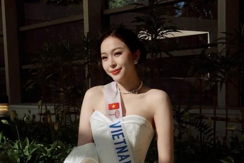 Miss International 2925: Kiều Duy tặng khăn rằn, quảng bá bản sắc Việt Nam