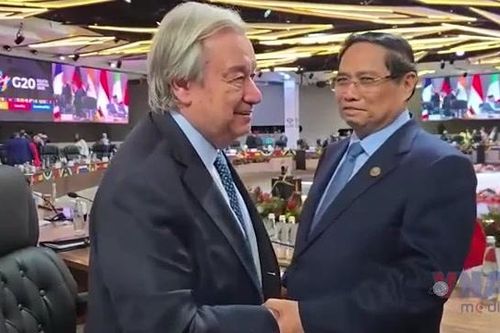 Hội nghị G20: Thủ tướng gặp Tổng thư ký Liên hợp quốc và Thủ tướng Australia