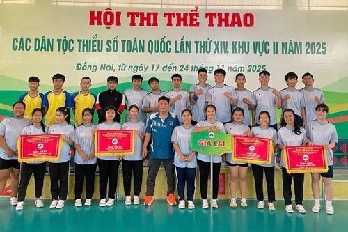 Gia Lai xếp thứ nhì toàn đoàn Hội thi Thể thao các dân tộc thiểu số toàn quốc khu vực II