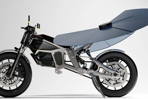 Solaris - mẫu xe máy tự xòe cánh để sạc bằng mặt trời