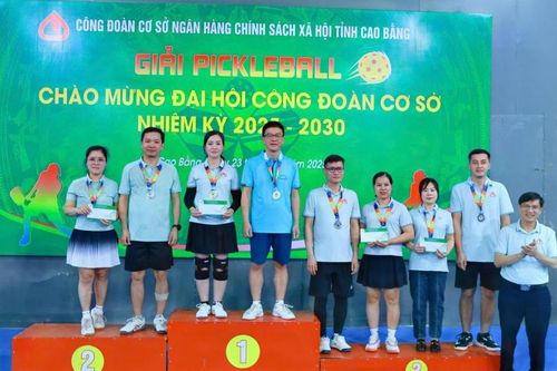 Giải Pickleball Ngân hàng chính sách xã hội tỉnh