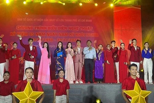 Chương trình biểu diễn nghệ thuật 'Khởi nghĩa Nam Kỳ-Bản hùng ca của tinh thần yêu nước'