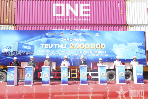 Cảng Quốc tế Tân Cảng – Cái Mép vượt mốc 2 triệu Teu lần thứ 3