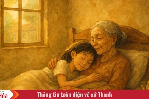 Ngày mới bắt đầu trên chiếc giường của bà
