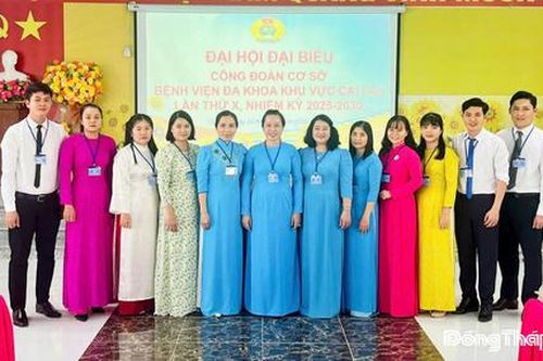 Đại hội Công đoàn Bệnh viện Đa khoa khu vực Cai Lậy lần thứ X thành công tốt đẹp