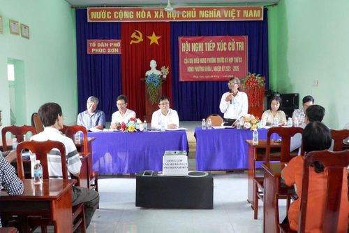 Đại biểu HĐND phường Cam Ranh tiếp xúc cử tri các tổ dân phố