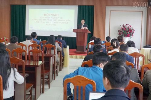 260 công chức tư pháp xã, phường được bồi dưỡng nghiệp vụ