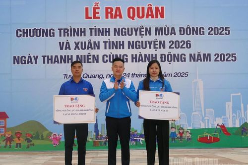 Ra quân Chương trình tình nguyện 'mùa Đông 2025' và 'Xuân tình nguyện 2026'