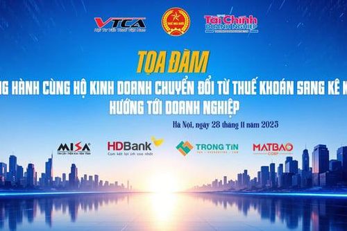 Sắp diễn ra Tọa đàm 'Đồng hành cùng hộ kinh doanh chuyển đổi từ thuế khoán sang kê khai, hướng tới doanh nghiệp'