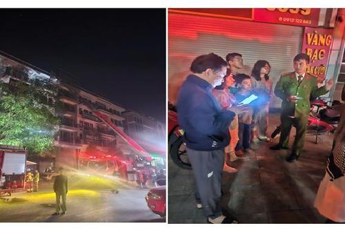 Cứu 5 người mắc kẹt trong ngôi nhà bốc cháy lúc rạng sáng ở Hà Nội