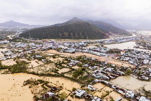 Toàn cảnh phía Đông Gia Lai ngập cục bộ trở lại do mưa lớn trong đêm