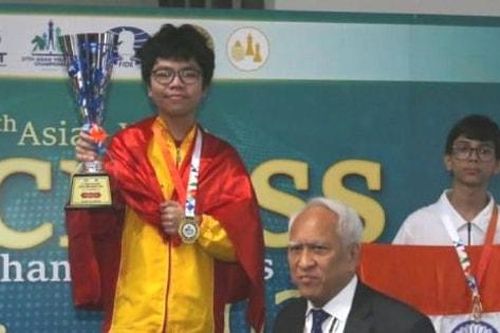 Đầu Khương Duy giành Huy chương vàng giải cờ vua trẻ châu Á