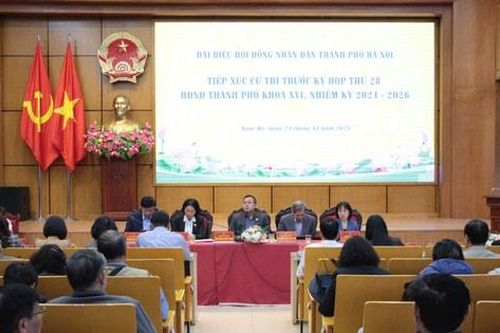 Cử tri phường Ba Đình, Ngọc Hà, Giảng Võ kiến nghị hoàn thiện hạ tầng đô thị