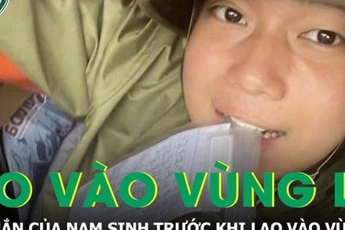 Lời nhắn của nam sinh gửi ba mẹ trước khi lao vào vùng lũ cứu trợ