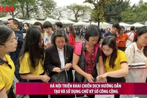 Hà Nội triển khai chiến dịch hướng dẫn tạo và sử dụng chữ ký số công cộng