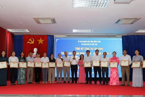 Đồng Tháp phấn đấu 98% trường đạt chuẩn xanh, sạch, đẹp