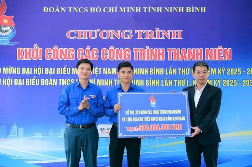 Tỉnh Đoàn Ninh Bình khởi công các công trình thanh niên chào mừng Đại hội nhiệm kỳ 2025-2030