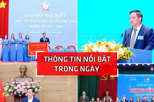 Nghệ An: Thông tin nổi bật ngày 25/11