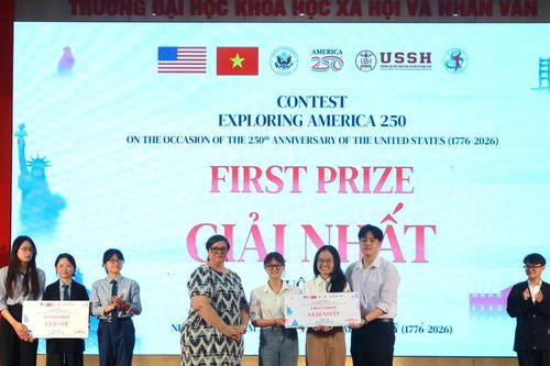 Sinh viên Việt sôi nổi tham gia cuộc thi tìm hiểu về Hoa Kỳ