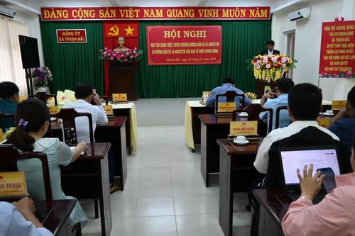 Xã Thuận Bắc: Học tập, quán triệt các văn bản của Trung ương