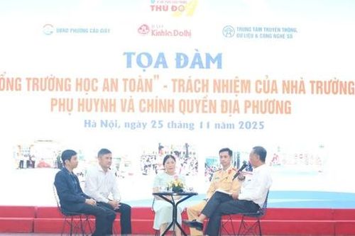 Hà Nội lan tỏa mô hình cổng trường học ATGT tới 126 phường, xã