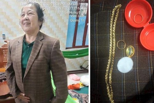 Quảng Trị: Trả lại 4 chỉ vàng cất trong áo quần quyên góp ủng hộ đồng bào vùng lũ