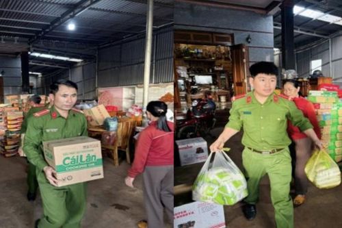 Công an tỉnh Lâm Đồng hướng về đồng bào bị lũ lụt