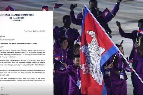 Campuchia bỏ môn bóng đá nam SEA Games 33