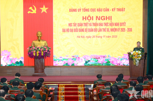 Đảng ủy Tổng cục Hậu cần - Kỹ thuật quán triệt và triển khai thực hiện Nghị quyết Đại hội Đảng bộ Quân đội lần thứ XII