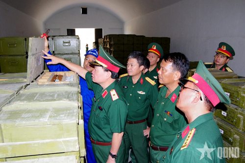 Kiểm tra công tác sử dụng vũ khí đạn lục quân tại Sư đoàn 309