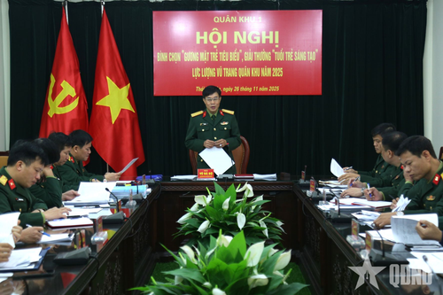 Quân khu 1 bình chọn 'Gương mặt trẻ tiêu biểu', giải thưởng 'Tuổi trẻ sáng tạo' năm 2025