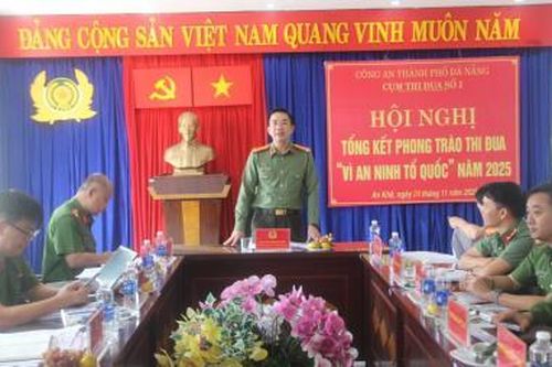 Cụm thi đua số 1 (Công an TP Đà Nẵng) tổng kết phong trào thi đua 'Vì an ninh Tổ quốc' năm 2025