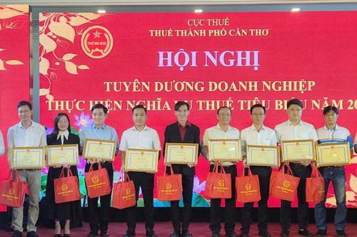 Cần Thơ: Tuyên dương 220 doanh nghiệp nộp thuế tiêu biểu