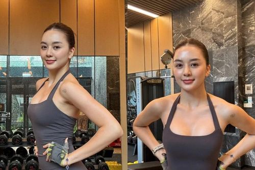 Thiều Bảo Trang khoe body săn chắc tuổi 33 trong loạt ảnh tập gym mới