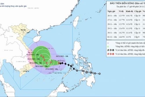 Dự báo thời tiết ngày mai (27/11): Bắc Bộ đêm và sáng trời rét, vùng núi rét đậm; các khu vực ngày nắng; bão số 15 khả năng mạnh thêm
