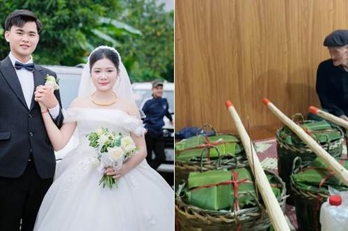 Chú rể người Tày đem 24 cặp bánh chưng, bánh giầy đi hỏi vợ 'gây sốt' mạng