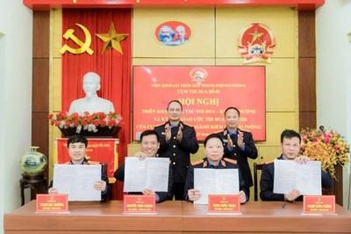 Cụm thi đua số 2 ngành Kiểm sát Hải Phòng ký giao ước thi đua năm 2026