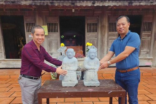 Ly kỳ chuyện tìm lại tượng đá cổ của di tích quốc gia sau nhiều năm bị mất trộm
