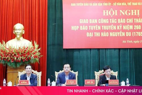 Họp báo tuyên truyền kỷ niệm 260 năm Ngày sinh Đại thi hào Nguyễn Du