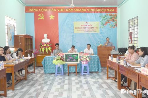 Xã Hòa Long: Thắt chặt tình làng, nghĩa xóm qua Ngày hội Đại đoàn kết toàn dân tộc