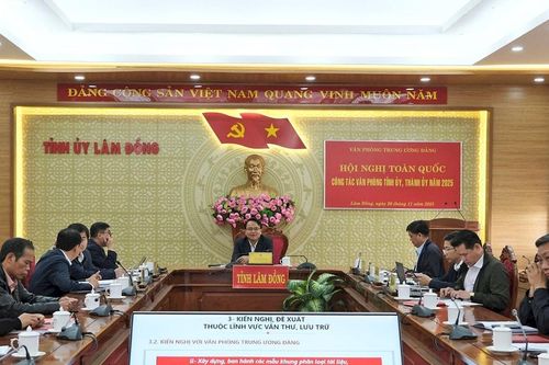 Hội nghị toàn quốc công tác văn phòng tỉnh ủy, thành ủy năm 2025