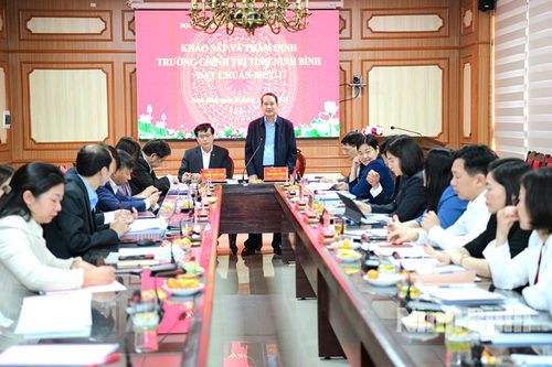 Học viện Chính trị Quốc gia Hồ Chí Minh khảo sát, thẩm định Trường Chính trị tỉnh đạt chuẩn mức 1